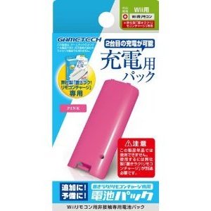 【新品】【WiiHD】置きラク!リモコンチャージ専用 電池パック【ピンク】【マラソン201207_趣味】【RCPmara1207】