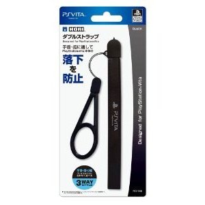 【新品】【HORI】ダブルストラップ for PlayStation Vita ブラック 【PSV】【マラソン201207_趣味】【RCPmara1207】