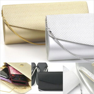 【代引き手数料・送料無料♪】ビーズストーン・クラッチバック(Gold/silver/Black)
