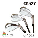 CRAZY クレイジー CRZ-IRON PROTO TYPE アイアン 6本セット(#5 - 9, Pw) ヘッドパーツ