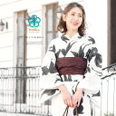 【5/23~27◎クーポンで20%OFF】浴衣 セット レディース レトロ 浴衣セット 3点セット ホワイト 白 ブラック 黒 金魚 綿 変わり織り 女性 兵児帯 moika モイカ 30代 40代 ママ 大人浴衣【送料無料】【あす楽対応】