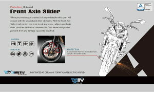 商品お届け後にレビューを書いていただくと送料無料!!ADフロントアクスルスライダー(RingTypeFrontAxleSlider)DUCATI