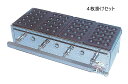 業務用 たこ焼き 器 ( 直径38mm 15個 焼き 4枚掛セット LPGガス 仕様 ) 日本製 国産