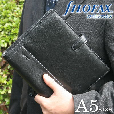 fILOFAX ファイロファックス　ホルボーン　ブラック　A5サイズ　システム手帳...:maejimu:10007772