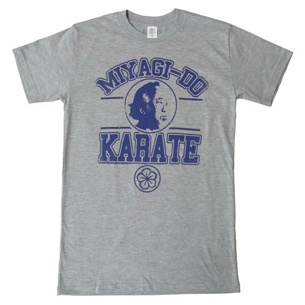 カラテキッド MIYAGI DO KARATE ミヤギ道空手 半袖Tシャツ S M Lサイズ グレー 【The Karate Kid ベスト・キッド 沖縄 空手 ミヤギ ダニエル コブラ会】送料一律590円 ネコポス可 マジックナイト KK536