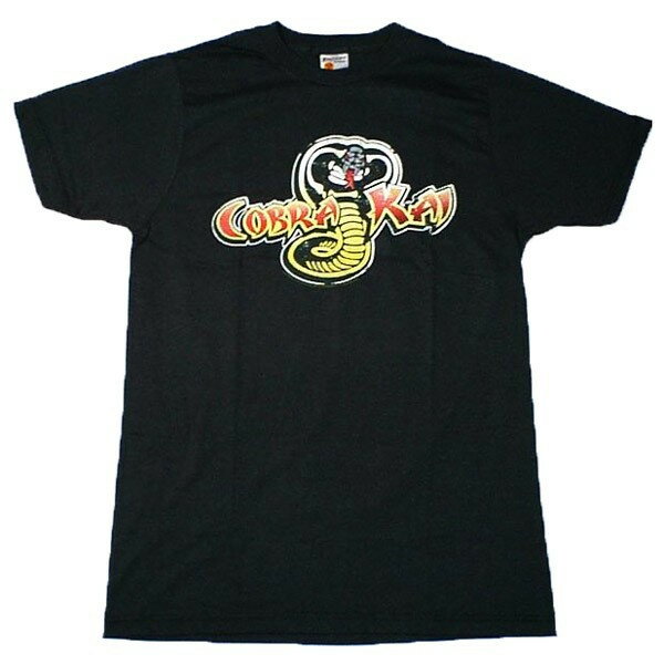 カラテキッド COBRA KAI コブラ会 半袖Tシャツ S M Lサイズ ブラック 【The Karate Kid ベスト・キッド 沖縄 空手 ミヤギ ダニエル コブラ会】送料一律590円 ネコポス可 マジックナイト KK512