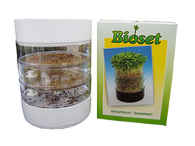 Bioset スプラウツ専用栽培容器3段式のスプラウターご家庭で手軽にスプラウト栽培が楽しめます♪