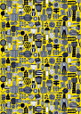 marimekko(マリメッコ)・コットン生地Puutarhurin Parhaat (プータルフリン パルハート)イエロー おためしハーフカット マリメッコ 生地 北欧【約70cm×約50cm】【063310-210】
