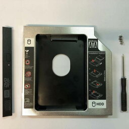 送料無料 2.5インチ HDD・SSD <strong>マウンタ</strong> <strong>光学ドライブ</strong>ベイ用 SATA/HDD<strong>マウンタ</strong>よりCD/DVD CD ROM HDD CADDY に置き換えます