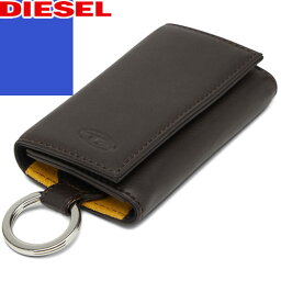 ディーゼル DIESEL <strong>キーケース</strong> 6連 キーリング メンズ レザー 本革 ブランド プレゼント 茶色 ブラウン KEYCASE II X08425 P0685 [ネコポス発送]