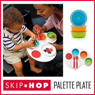 [決算在庫処分 送料無料]スキップホップ パレットプレート [SKIP HOP PALETTE PLATE][ベビー食器][出産祝い]ベビーのランチタイムがハッピータイムに♪