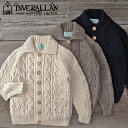 円高還元 INVERALLAN  3A アランカーディガン ニット セーター メンズ ≪送料無料&即納≫INVERALLAN（インバーアラン）/3A Lumber cardigan （ランバーカーディガン）/made in scotland #0019メンズ セーター