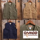 送料無料 CAMCO【カムコ】ヘリンボーン コットン ワーク ベスト メンズ(男性用)【smtb-m】