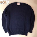 スコットランド製 送料無料 PETER BLANCE【ピーターバランス】727-ADMIRAL NAVY SADDLE CREW SWEATER シェットランドウール クルーネックセーター メンズ(男性用)【smtb-m】