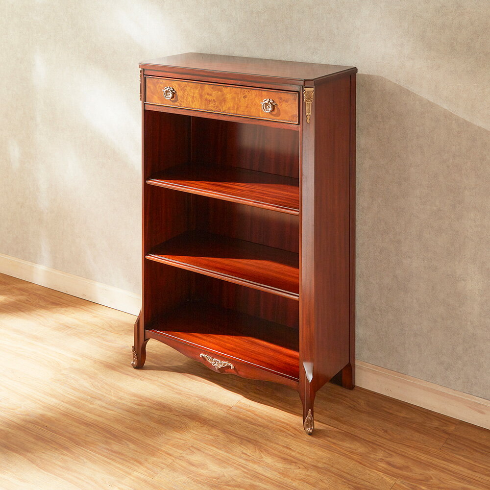 ジャンセン ブックケース 幅66.5cm/ JANSEN 輸入家具 クラシック アンティーク スタイル 猫脚