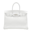 ᥹С35ۥ磻ȡȥ󥯥ޥ󥹡С񡡡Luxury Brand SelectionۡHermes Birkin bag 35White Clemence leatherSilver hardware