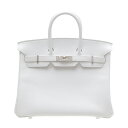 エルメス バーキン25 ホワイト ヴォーエプソン シルバー金具 HERMES BIRKIN 25