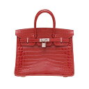 エルメス バーキン25 ブレイズ クロコダイル ニロティカス ダイヤモンド ホワイトゴールド金具 HERMES BIRKIN 25 【Luxury Brand Selection】
