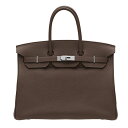 ᥹С35祳顡ȥС񡡡Luxury Brand SelectionۡHermes Birkin bag 35ChocolatChocolate Togo leatherSilver hardware