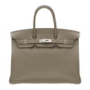 ᥹С35ȡסȥС񡡡Luxury Brand SelectionۡHermes Birkin bag 35EtoupeTaupe grey Togo leatherSilver hardware