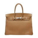 ᥹С35ɡȥС񡡡Luxury Brand SelectionۡHermes Birkin bag 35Gold Togo leatherSilver hardware