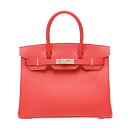 2010ǯǿۡ᥹С30֡ӥꥢץ󡡥С񡡡Luxury Brand Selectionۡ[2010 Latest Collection]Hermes Birkin bag 30Bougainvillier Epsom leatherSilver hardware