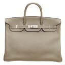 ᥹С40ȡסȥ󥯥ޥ󥹡С񡡡Luxury Brand SelectionۡHermes Birkin bag 40EtoupeTaupe grey Clemence leatherSilver hardware