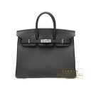 エルメス　バーキン25　ブラック　ヴォーエプソン　シルバー金具　　Hermes Birkin bag 25　Black Epsom leather　Silver hardwareやっぱり黒が好き！！