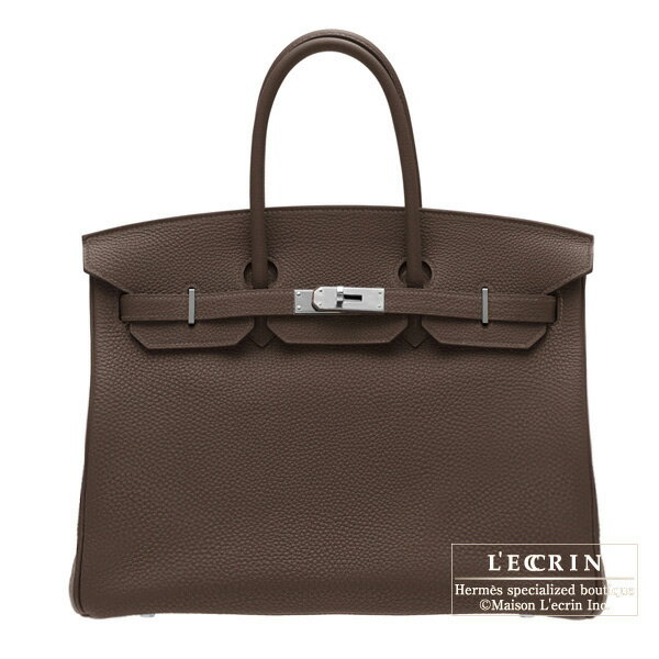 Ҥȸʤ̤Ҥܤǹˤʤ륫顼祳顪᥹С35祳顡ȥС񡡡Luxury Brand SelectionۡHermes Birkin bag 35ChocolatChocolate Togo leatherSilver hardware