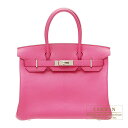 【スペシャルオーダー】　エルメス　バーキン30　ローズショッキング　シェブルミゾル　シルバー金具　【Luxury Brand Selection】　Hermes Birkin bag 30　Rose shocking/Hot pink Chevre goatskin　Silver hardware【スペシャルオーダー】どこから見ても美しいピンクが軽やかなフェミニティを実現。