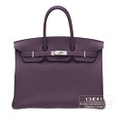 エルメス　バーキン35　レザン　トゴ　シルバー金具　【Luxury Brand Selection】　Hermes Birkin bag 35　Raisin/Purple Togo leather　Silver hardwareエルメスパープルを語る上で欠かせない人気のカラー、「レザン」が2012年秋冬コレクションで復刻！！