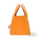 襤餷ե̾ǿ͵Υԥ˥˥塼뤷ƺо졪᥹ԥåPM󥸡ȥ󥯥ޥ󥹡С񡡡Luxury Brand SelectionۡHermes Picotin Lock bag PMOrange Clemence leatherSilver hardware