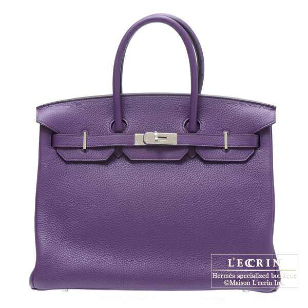 エルメス　バーキン35　ウルトラバイオレット　トリヨンクレマンス　シルバー金具　【Luxury Brand Selection】　Hermes Birkin bag 35　Ultraviolet Clemence leather　Silver hardware