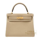 エルメス ケリー28/内縫い トレンチ トゴ ゴールド金具 HERMES Kelly bag 28 Retourne Trench Togo leather Gold hardware