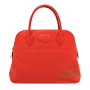 エルメス ボリード31 ルージュクー トリヨンクレマンス ゴールド金具 HERMES Bolide bag 31 Rouge coeur Clemence leather Gold hardware