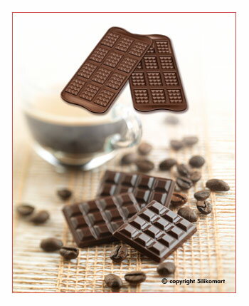 【シリコマート】チョコレート型・シリコンモールド・TABLETTE一口サイズの板チョコが作れます