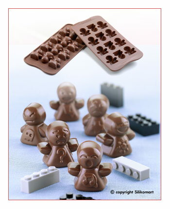 【シリコマート】チョコレート型・シリコンモールド・MOOD6種類の表情とマーク