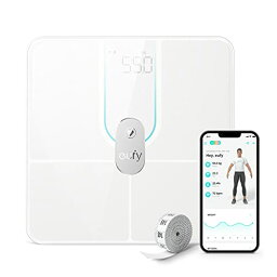 Anker Eufy (ユーフィ) <strong>Smart</strong> <strong>Scale</strong> <strong>P2</strong> <strong>Pro</strong>（体重体組成計）【アプリ対応 / Fitbit連携 / 体脂肪率 / BMI / 心拍数 / 筋肉量 / 基礎代謝量 / 水分量 / 体脂肪量 / 骨量 / 内臓脂肪 / タンパク質