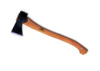 【送料無料】グレンスフォシュ・ブルーク　小型フォレスト スウェーデン鋼の頑強な斧。製作した職人のイニシャル入り。枝払い、樹皮剥きなどに。 アックスの画像