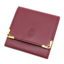 【CARTIER/カルティエ】 マストライン コインケース レザー ボルドー ユニセックス【中古】【真子質店】【GD】【IMaT】