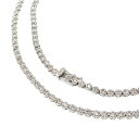 テニスデザイン ダイヤモンド 計2.00ct ネックレス K18WGホワイトゴールド 18金 14.7g 42cm レディース【中古】【真子質店】【NN】【ITIx】【pdpd】