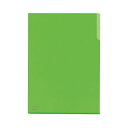 （まとめ）コクヨ クリヤーホルダー10(テン)A4 黄緑 フ-T750-4 1セット(5枚) 【×10セット】