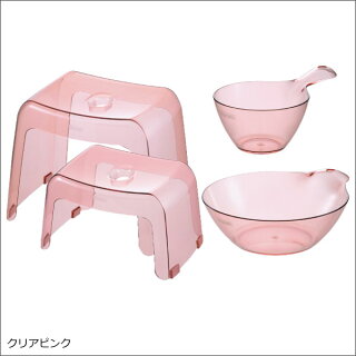 日本製カラリ腰かけ30H湯おけ手おけ4点セットバスチェアバスチェアーバススツールお風呂グッズバスチェアお風呂椅子高さ30cmお風呂いすお風呂イスおしゃれ北欧テイストインテリア雑貨お風呂セットバスチェアクリアバスチェアリッチェルバスチェア