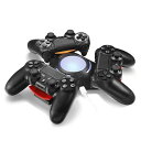 AGPtek【3台同時充電対応可】PS4コントローラ充電器 コンローラーチャージャー LEDイルミネーション for Playstation 4