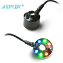 AGPtek LED超音波霧発生装置 空気加湿器 ミストメーカー (水槽、築山、池など用、雰囲気飾り用)