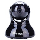 Keekoon IPカメラ+16GのTFカード 防犯カメラ 子供や老人の介護、ペットの監視、盗難防犯 ワイヤレス無線 (ブラック)