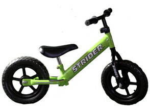 　【クリスマスプレゼントに最適！】キッズ用ランニングバイク・STRIDER(ストライダー)※カラー：グリーン(幼児用自転車・子供用自転車)