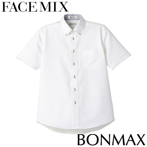 シャツ <strong>ワイシャツ</strong> レギュラーカラー <strong>FACEMIX</strong> フェイスミックス メンズ吸汗速乾<strong>半袖</strong>シャツ FB5013M 飲食店 制服 ユニフォーム メンズ レストラン カフェ おしゃれ かっこいい