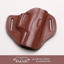 【送料無料】【ホルスター】Falco(ファルコ) レザーオープントップべルトホルスター ワルサーPPQ用 ブラウン 右利き用【本革】