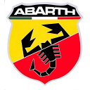 【デカール】アバルト(ABARTH) エンブレム ウィンドウステッカー(カーステッカー)【シール・カー用品】